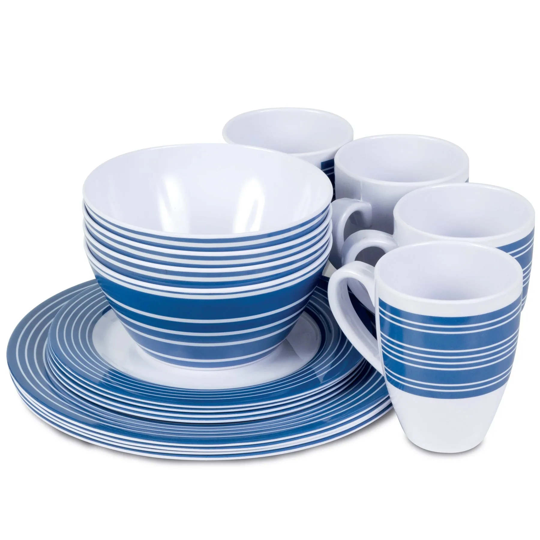 16 Piece Melamine Tableware Set