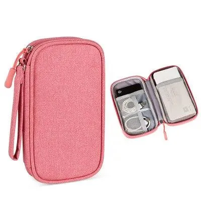 1pcs Portable 20000mAh Power Bank Bag USB Gadgets Cables Wires Organizer Hard Disk Protection Storage Bag