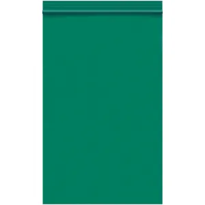 5 x 8" - 2 Mil Green Reclosable Poly Bags