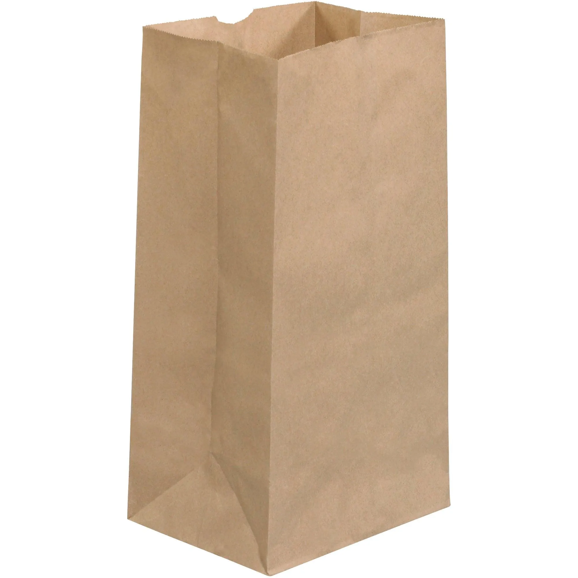 8 1/4 x 6 1/8 x 15 7/8" Kraft Grocery Bags