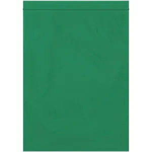 9 x 12" - 2 Mil Green Reclosable Poly Bags