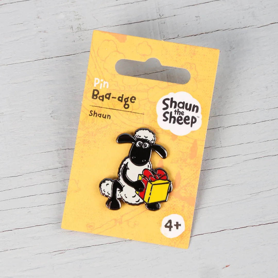 Aardman Character Enamel Wallace & Gromit, Morph and Shaun the Sheep Pin Badges