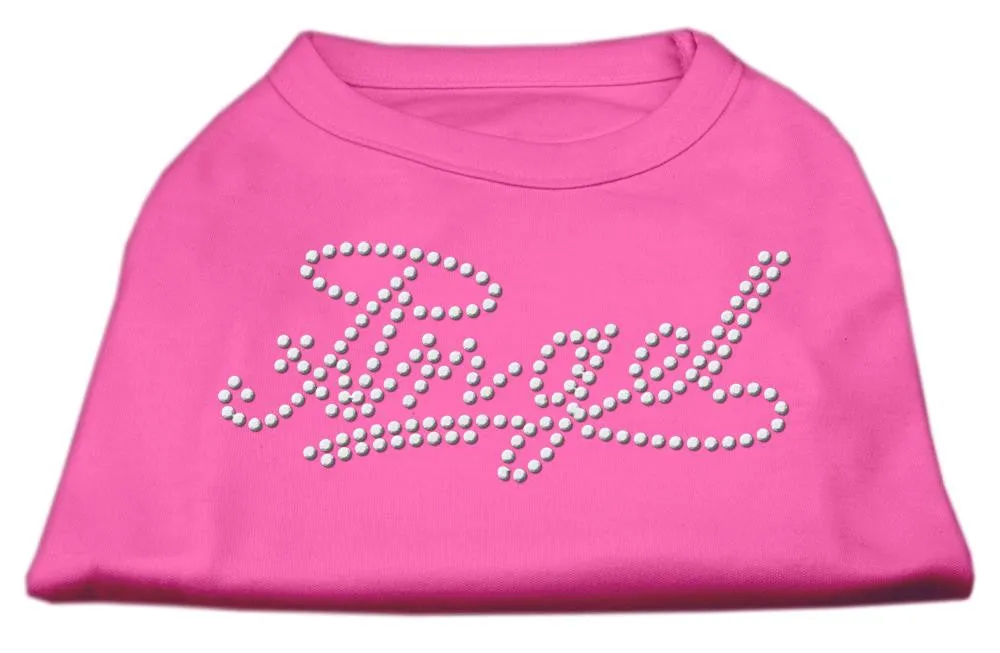 Angel Rhinestud Shirt Bright Pink XXL (18)