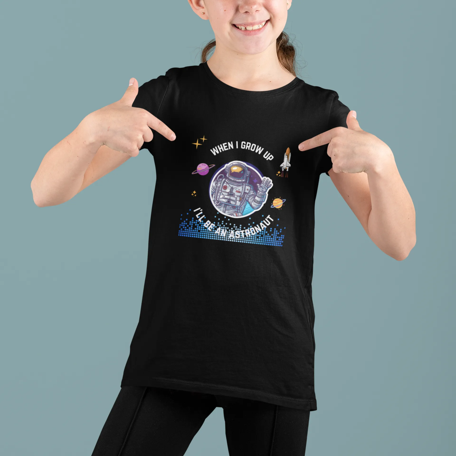 Astronaut T Shirt for Kids D37