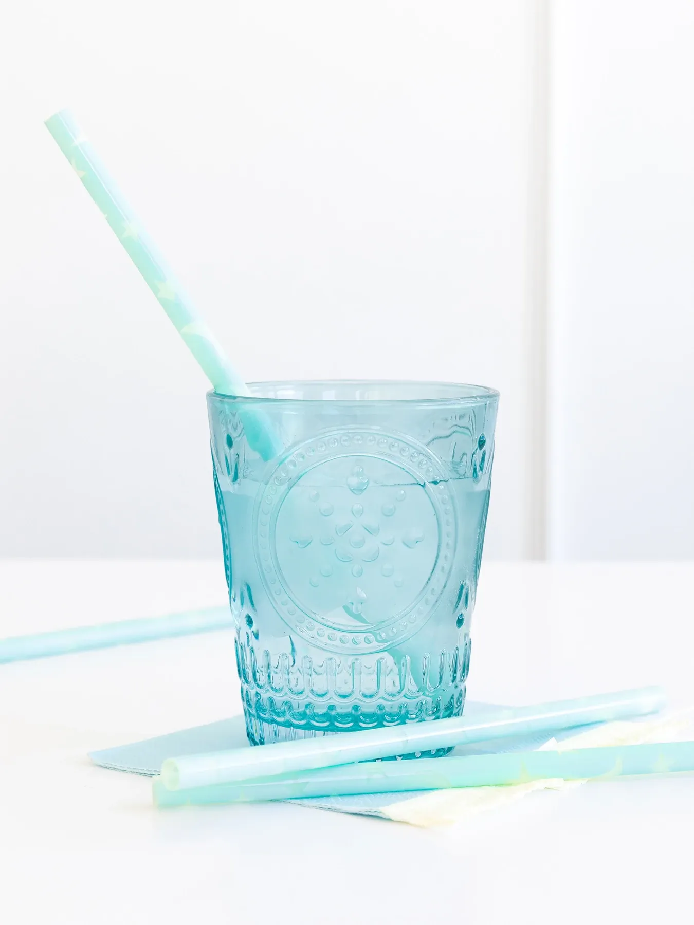 BABY BLUE REUSABLE STRAWS