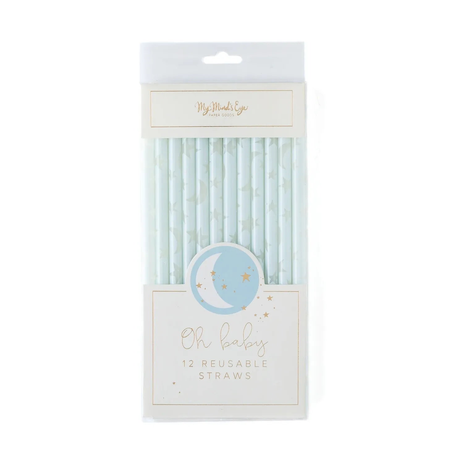 BABY BLUE REUSABLE STRAWS