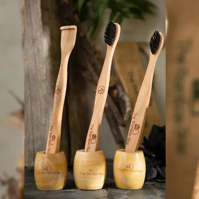 Bamboo Toothbrush | Charcoal Bristles