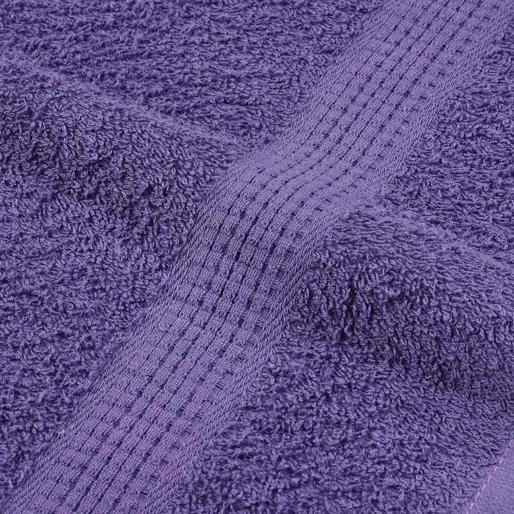 Bath Towels 10 pcs Purple 100x150 cm 360 gsm 100% Cotton