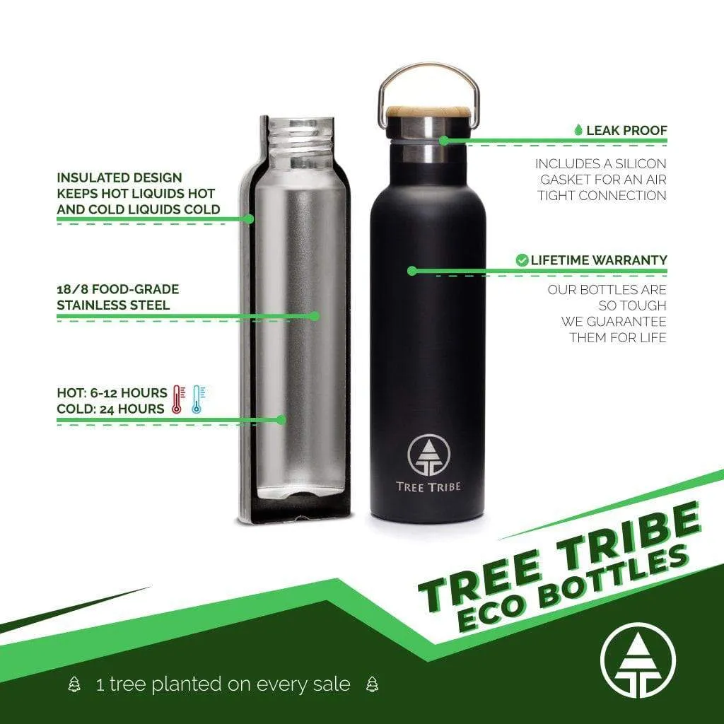 Black Tribe Logo Water Bottle (20 oz)