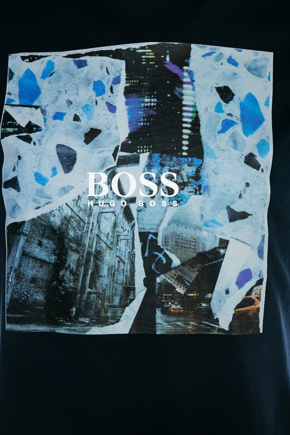 BOSS Tomio 5 T Shirt in Navy