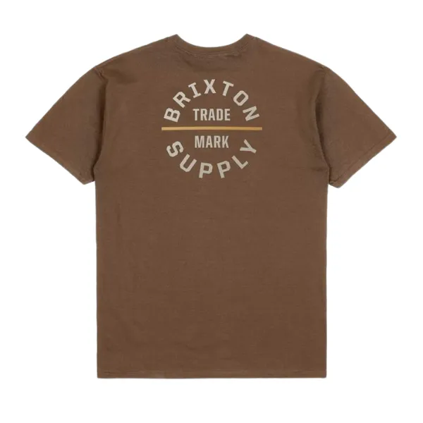 Brixton Mens Oath V S/S Standard Tee Bison