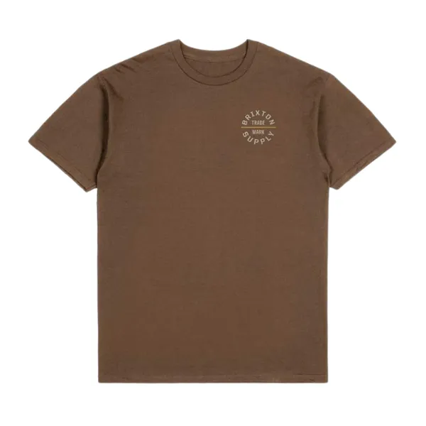 Brixton Mens Oath V S/S Standard Tee Bison