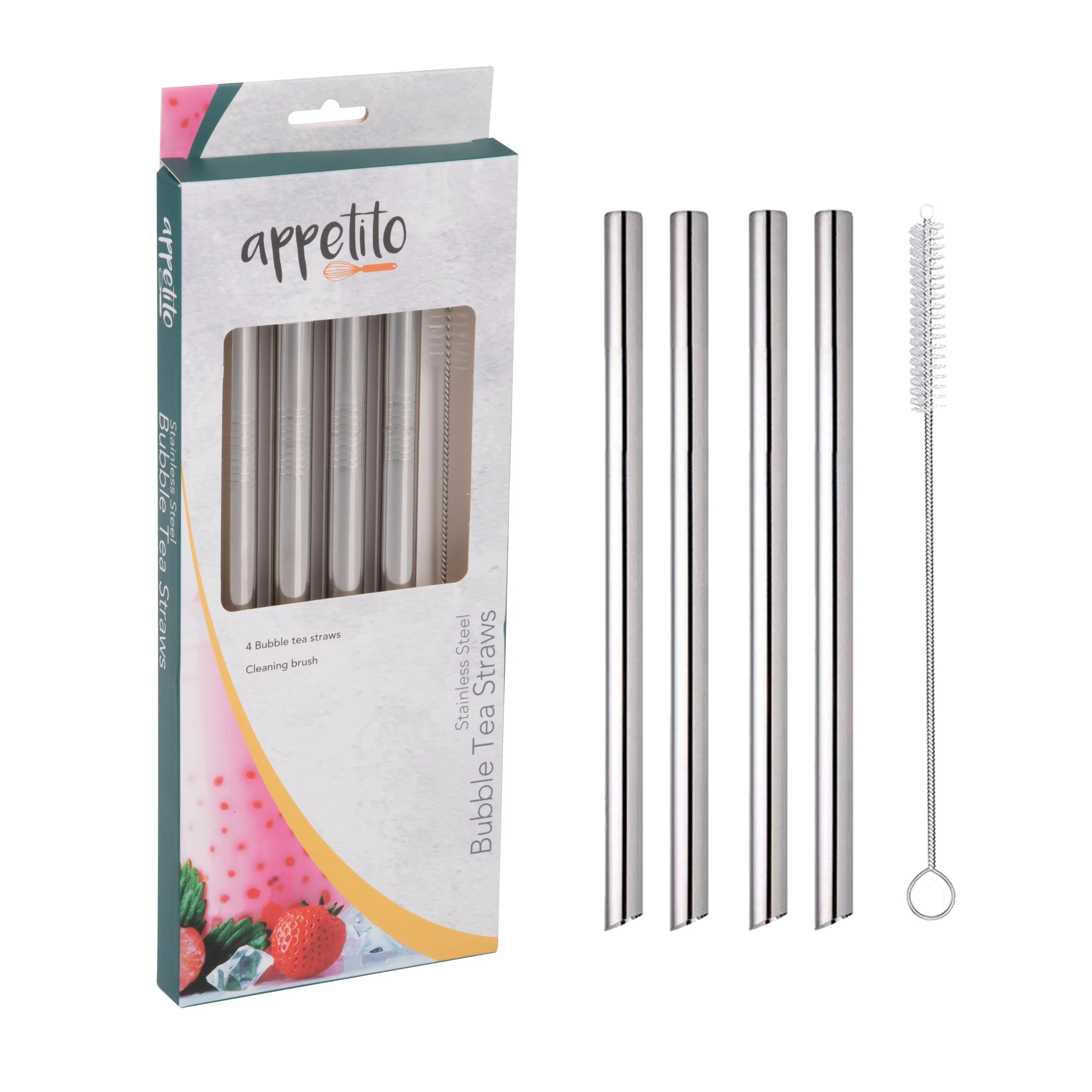 Bubble Tea Straw Set - 4pk