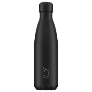 Chilly's Bottle Monochrome All Black 500ml Bottle