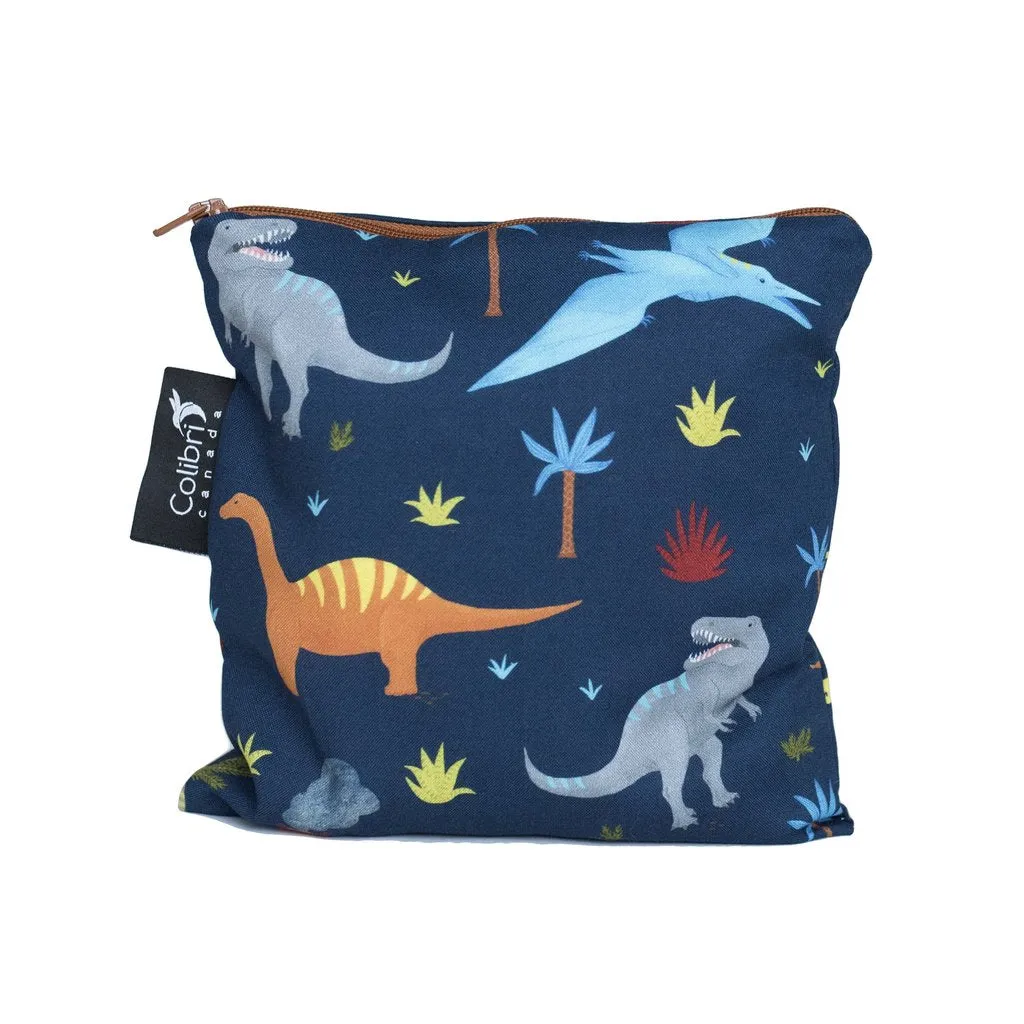 Colibri Reusable Large Snack Bag -  Dinosaurs