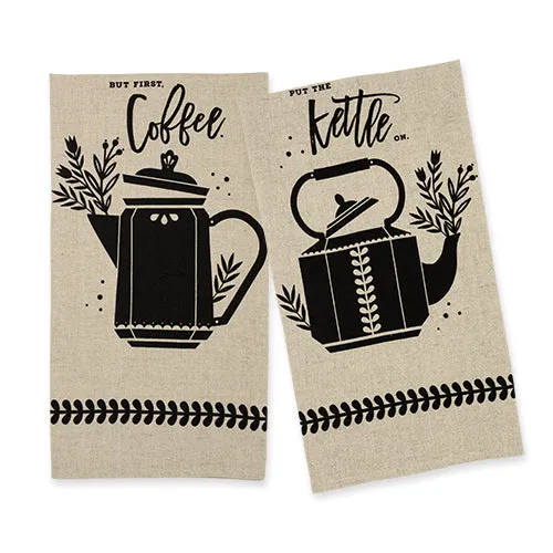 Country Cottage - Linen Tea Towel Set by Twine