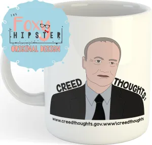 Creed Thoughts 11oz coffee mug The Office Inspired