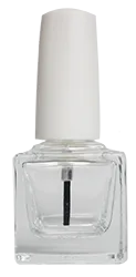 Cubic Bottle 1/2 oz Fan Brush Matte White Cap #907 352 Ct