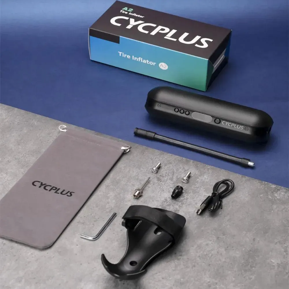 CYCPLUS Portable Smart Air Pump: High-Pressure Inflator & Power Bank for Bikes, Cars, and Sports Equipment