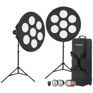 FJ400 Strobe 2-Light Octa-M Kit with Pro Light Mods and FJ-X3 M Universal Wireless Trigger