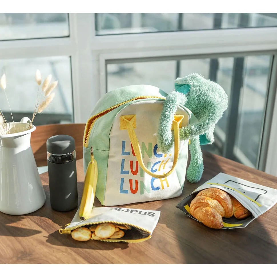 Fluf Zipper Lunch Bag - Triple Lunch