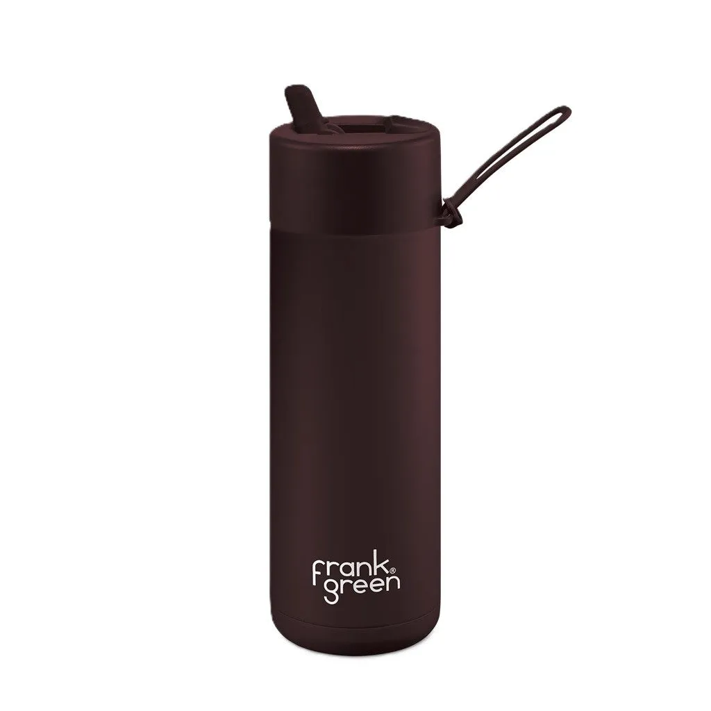 Frank Green Ceramic 20oz Straw Bottle - Chocolate