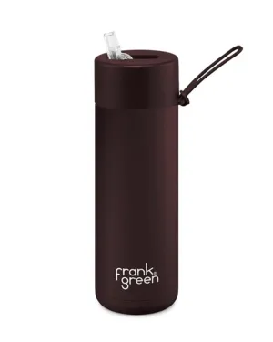 Frank Green Ceramic 20oz Straw Bottle - Chocolate