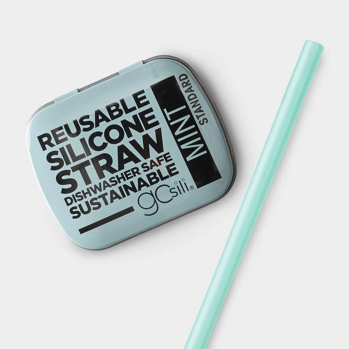 Go sili Silicone Straw Tin