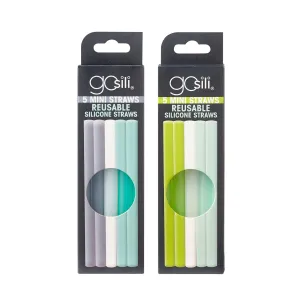 GoSili Reusable Silicone Straws, Mini 5 pack