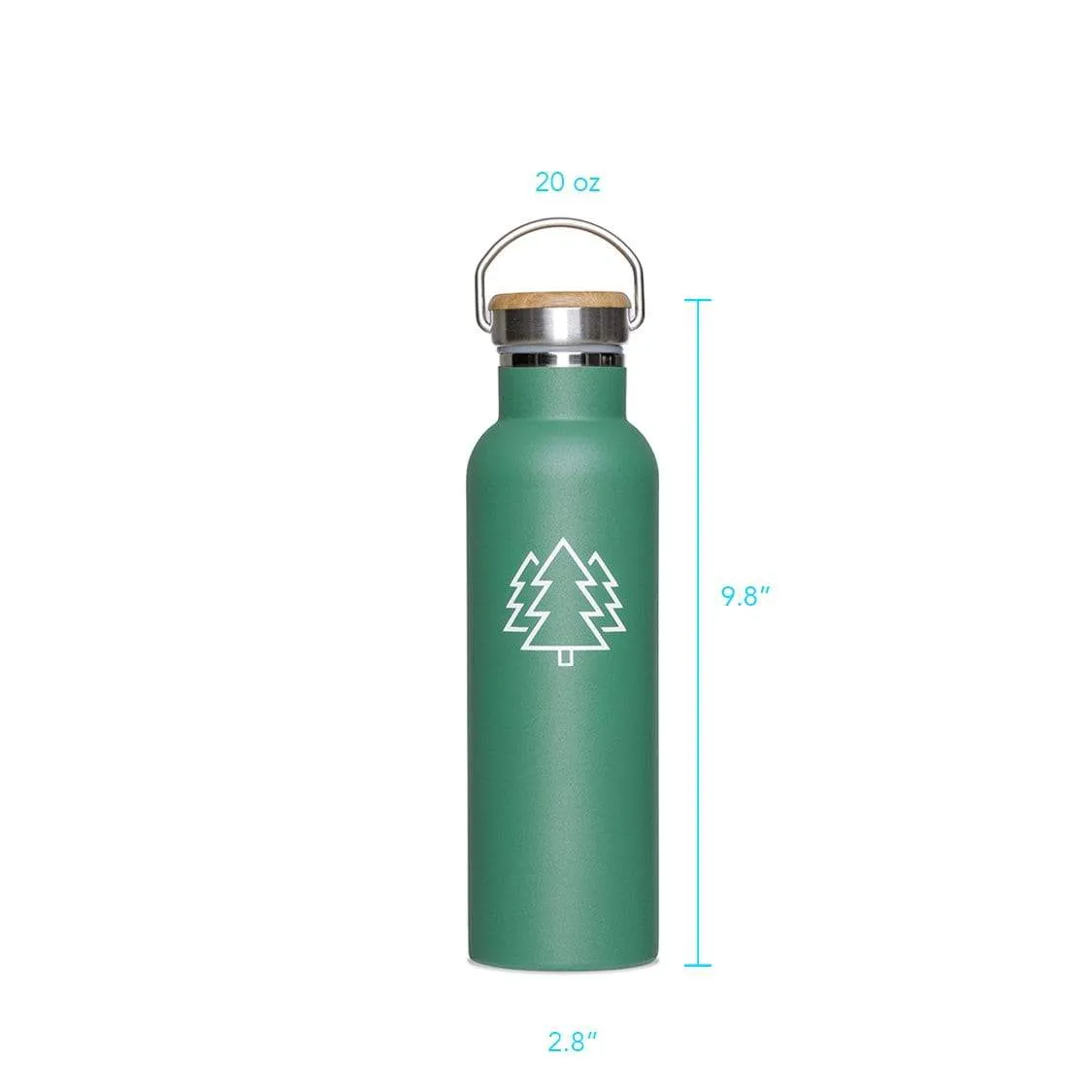 Green Trees Water Bottle (20 oz)