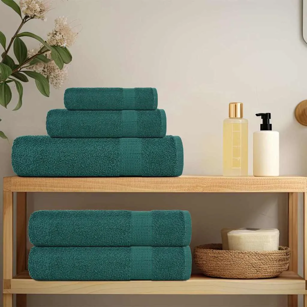 Guest Towels 10 pcs Green 30x50 cm 360 gsm 100% Cotton