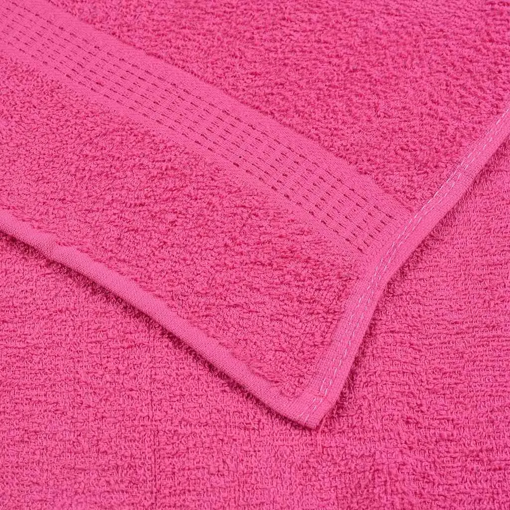 Guest Towels 10 pcs Pink 30x50 cm 360 gsm 100% Cotton