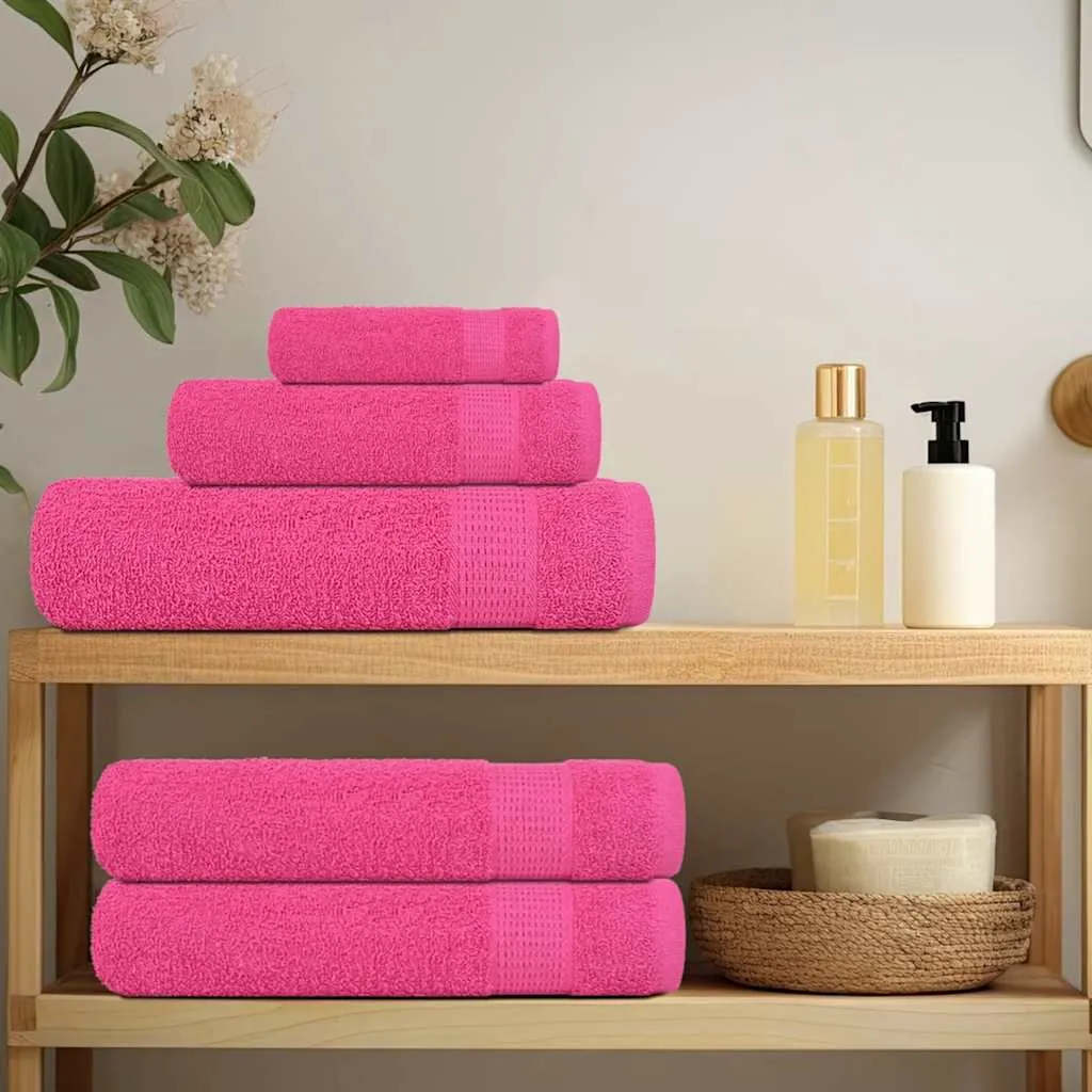 Guest Towels 10 pcs Pink 30x50 cm 360 gsm 100% Cotton