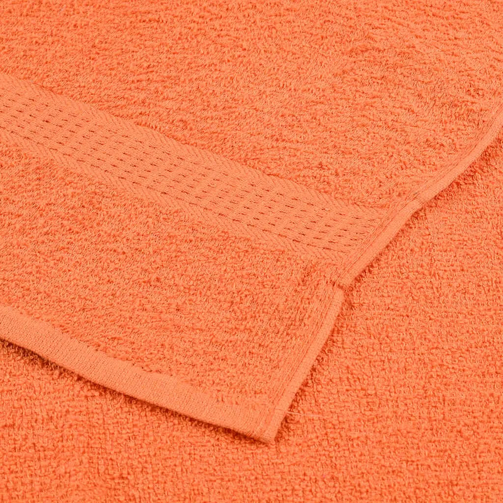 Guest Towels 4 pcs Orange 30x50 cm 360 gsm 100% Cotton