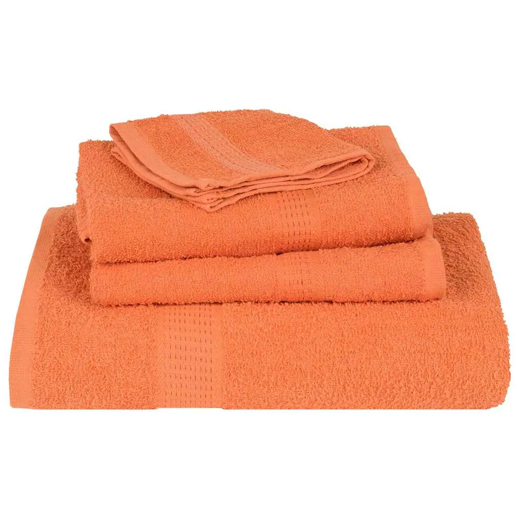 Guest Towels 4 pcs Orange 30x50 cm 360 gsm 100% Cotton