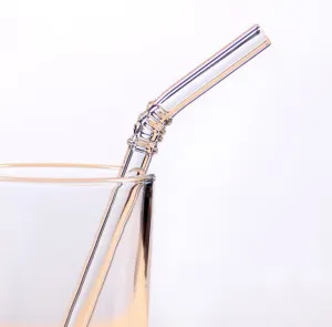 Heat-Resistant Xingke Glass Straws Creative Color High Borosilicate Drop Resistant And Durable Art Straws Juice Milk Tea Milk Bar