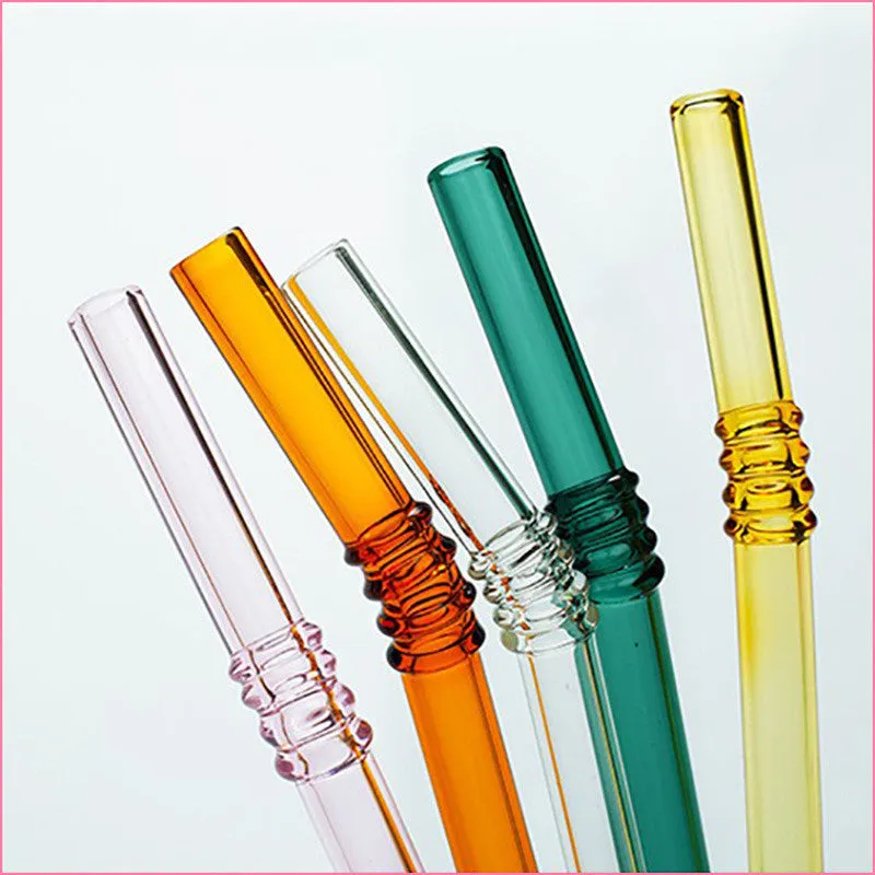 Heat-Resistant Xingke Glass Straws Creative Color High Borosilicate Drop Resistant And Durable Art Straws Juice Milk Tea Milk Bar