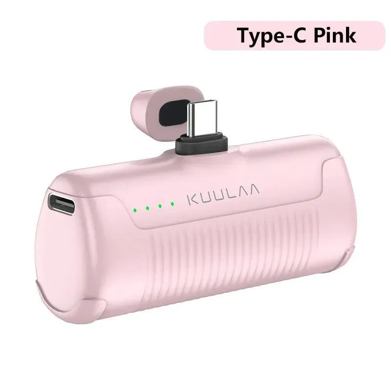 KUULAA Compact Mini Power Bank: Fast Charging Portable Charger for iPhone & Android Devices