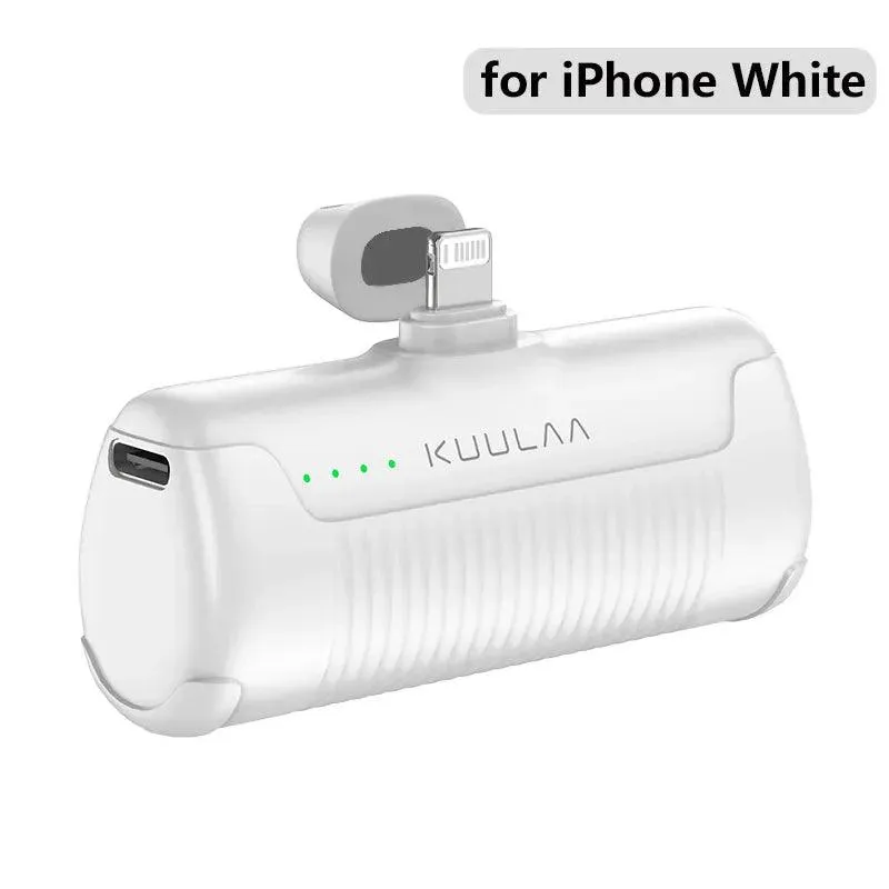 KUULAA Compact Mini Power Bank: Fast Charging Portable Charger for iPhone & Android Devices