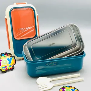 Large Capacity Stainless Steel Lunch Box With Spoons