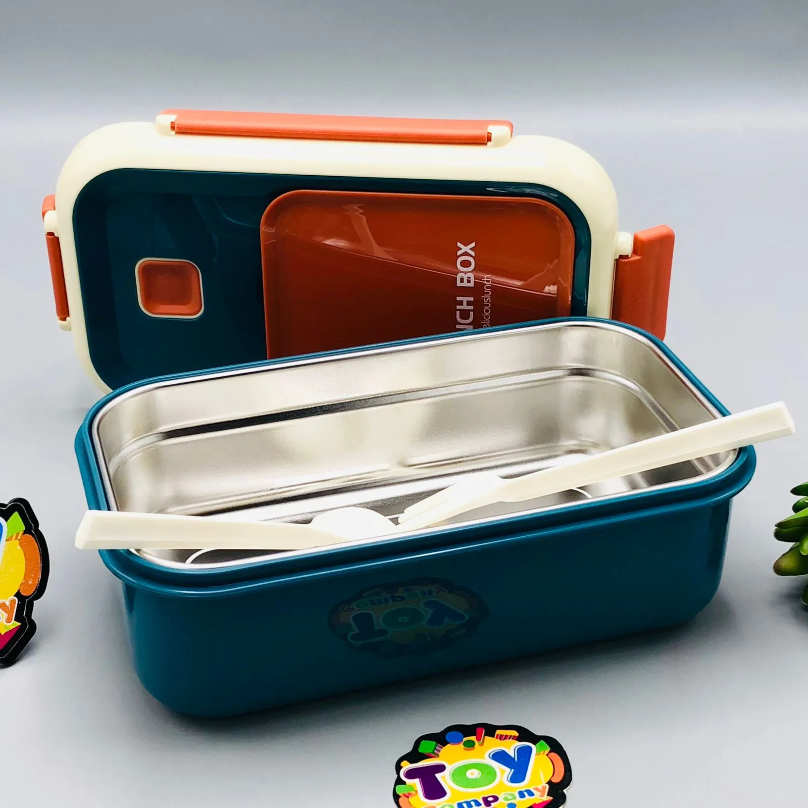 Large Capacity Stainless Steel Lunch Box With Spoons