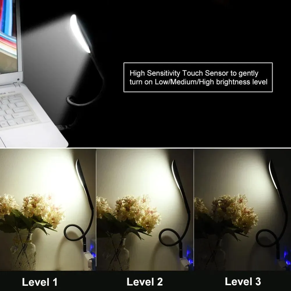 Mini LED Desk Lamp: Portable Dimmable Light for Laptop