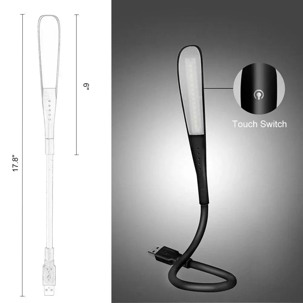 Mini LED Desk Lamp: Portable Dimmable Light for Laptop