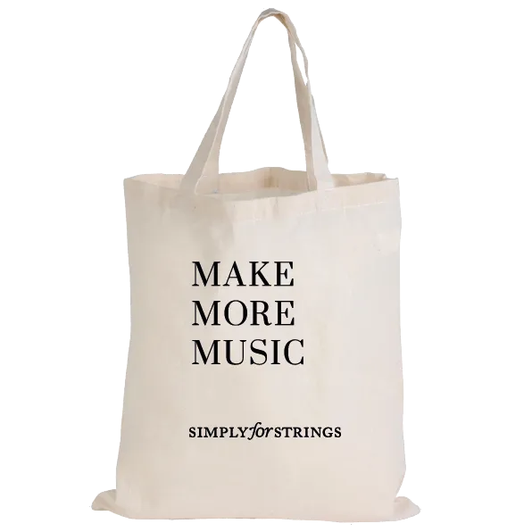 Music Tote Bag - Treble Clef (Calico)