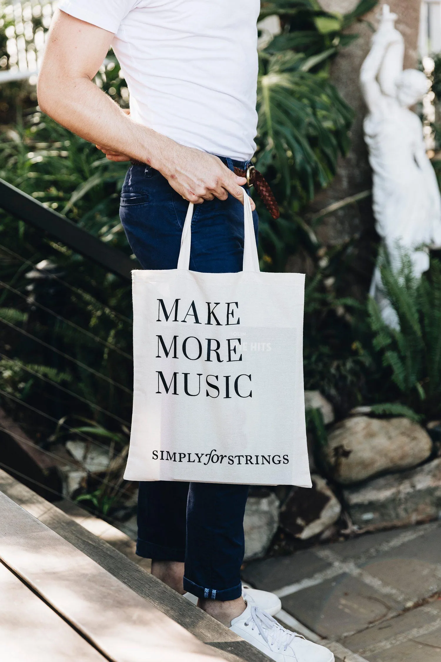 Music Tote Bag - Treble Clef (Calico)