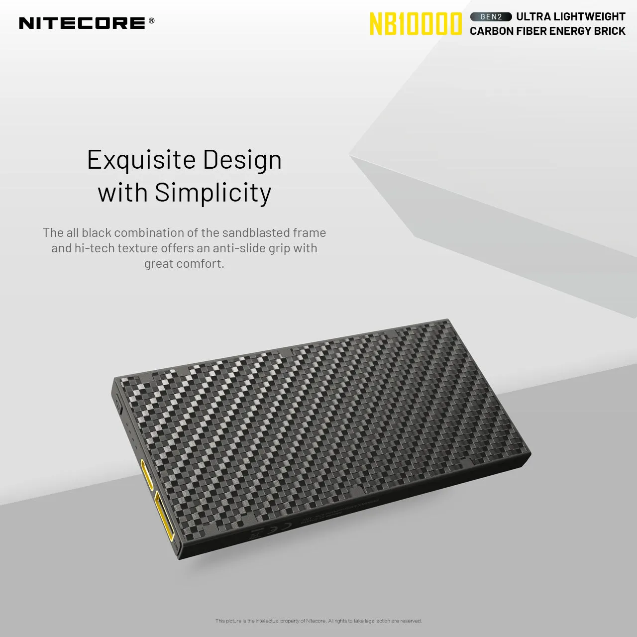 Nitecore NB10000 Gen 2 Carbon Fibre Ultralight Power Bank