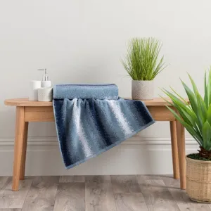 Original Dunelm Coastal Ombre Stiped Towel