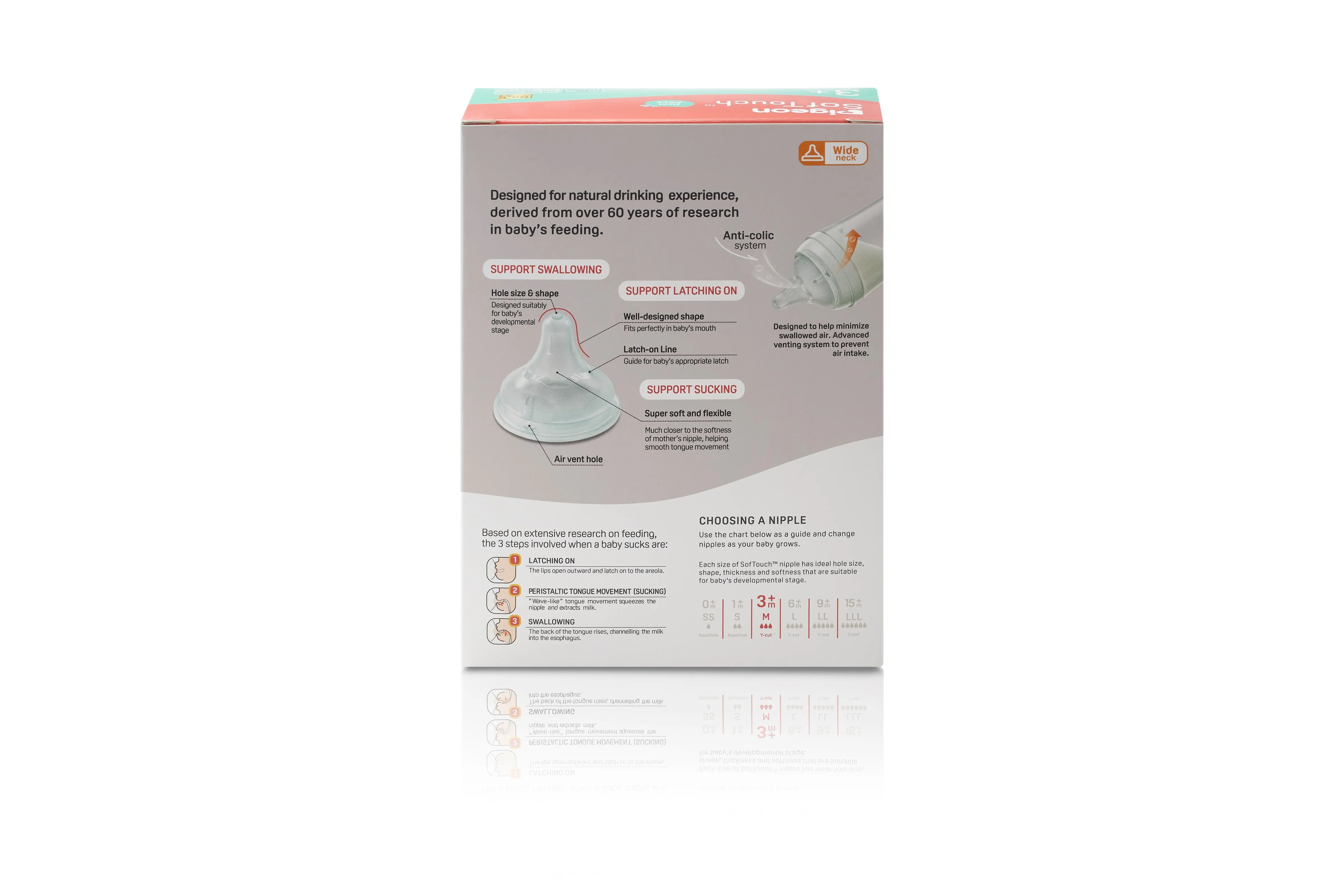 Pigeon Softouch 3 Nursing Bottle Twin Pack PP 240ml