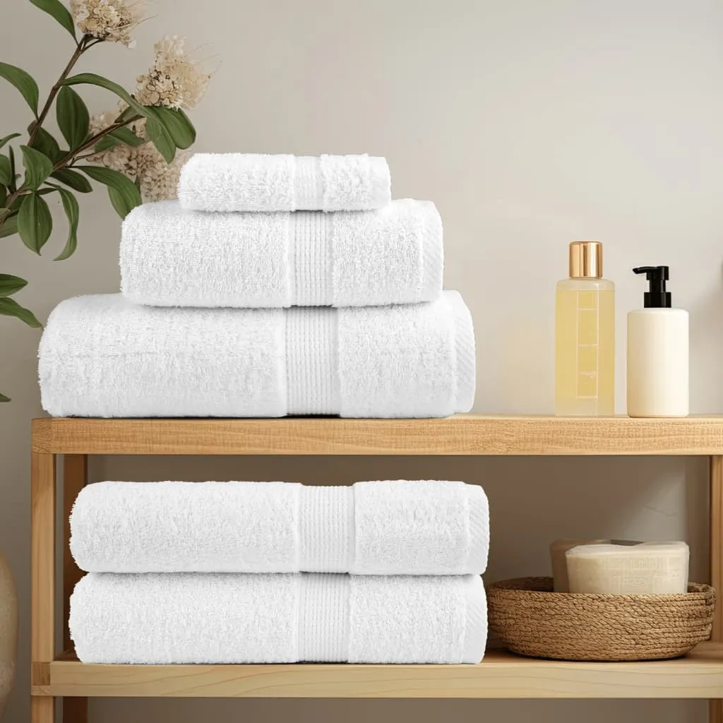 Premium Bath Towels 4pcs White 100x150cm 600gsm 100% Cotton