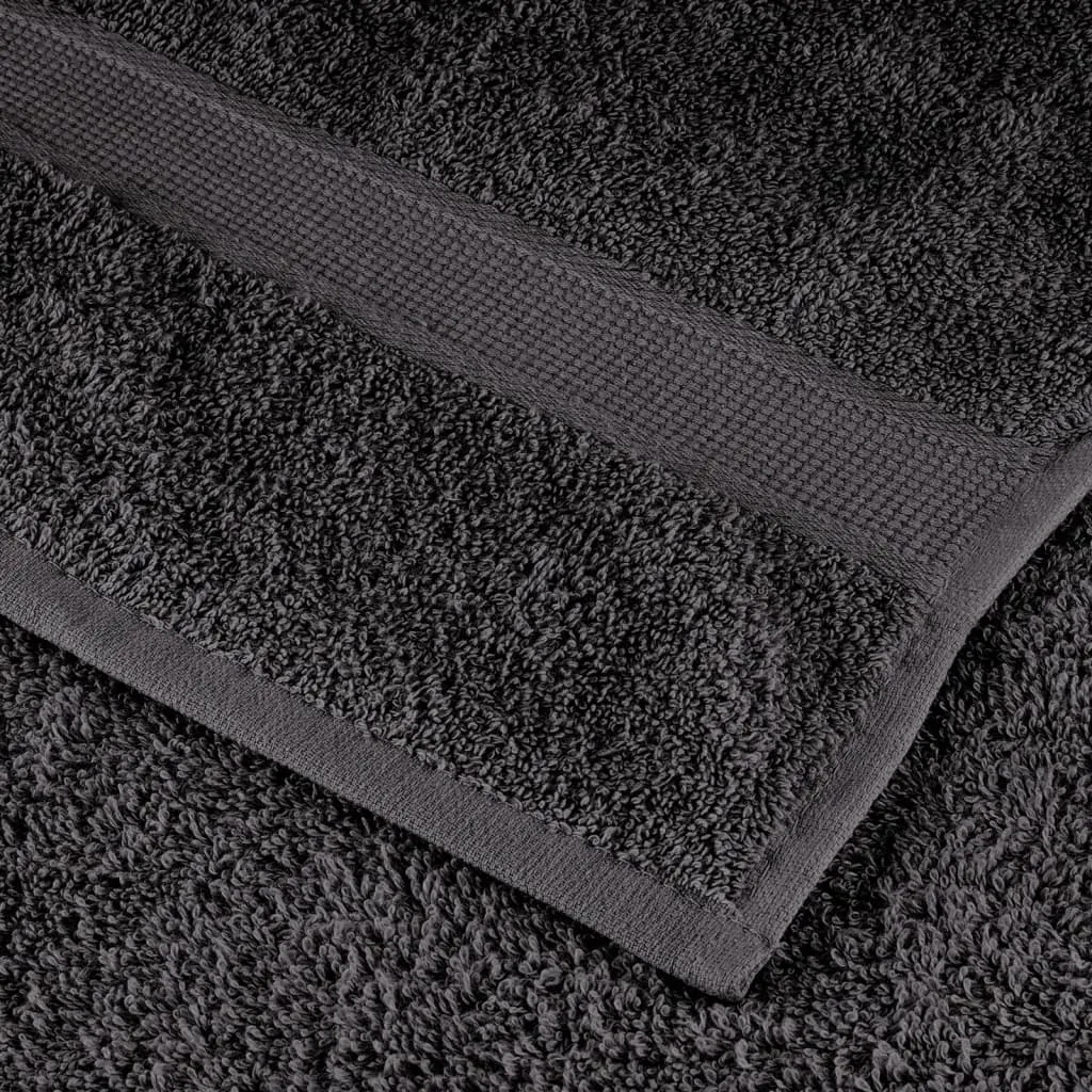 Premium Hand Towels 2pcs Anthracite 50x100cm 600gsm 100% Cotton